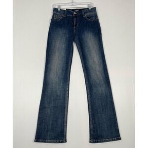 Wrangler Boot Cut Denim Blue Jeans Womens Size 9X34  Denim Regular‎